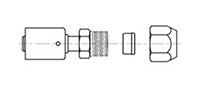 Straight Compression Steel Beadlock Adapter Fittings