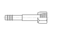 Straight Female Flare (FF) Adapter Fittings