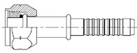 Straight Metric Female O-Ring (FOR) Adapter Fittings