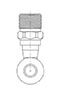 Single Pad Block x Male Insert O-Ring (MIO) General Motor (GM) Compressor Fittings