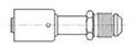 Straight Male Flare (MF) Beadlock Adapter Fittings