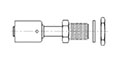 Straight Male Insert O-Ring (MIO) Bulkhead Beadlock Adapter Fittings
